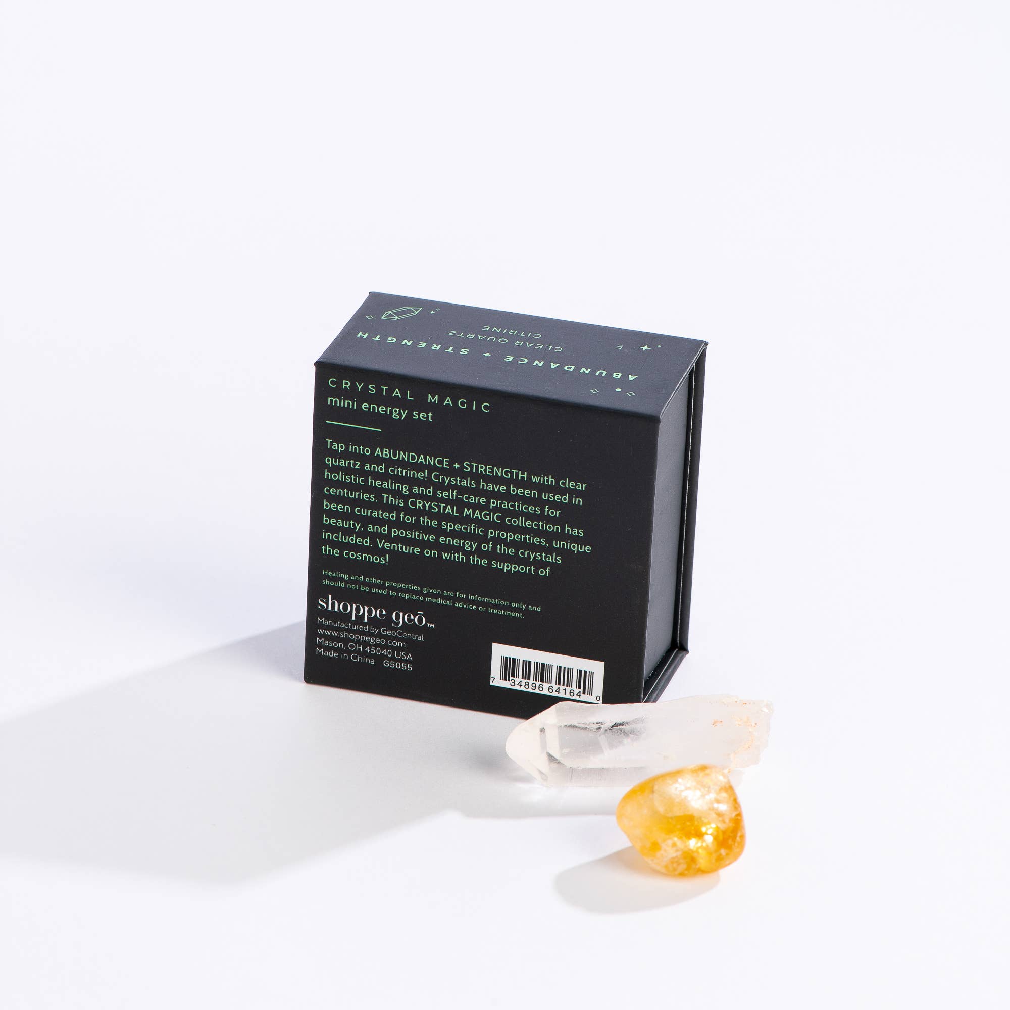 Abundance + Strength Mini Crystal Stocking Stuffer - Citrine