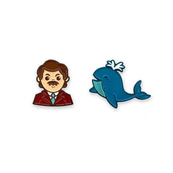Anchorman, San Diego - Travel Enamel Pin Set