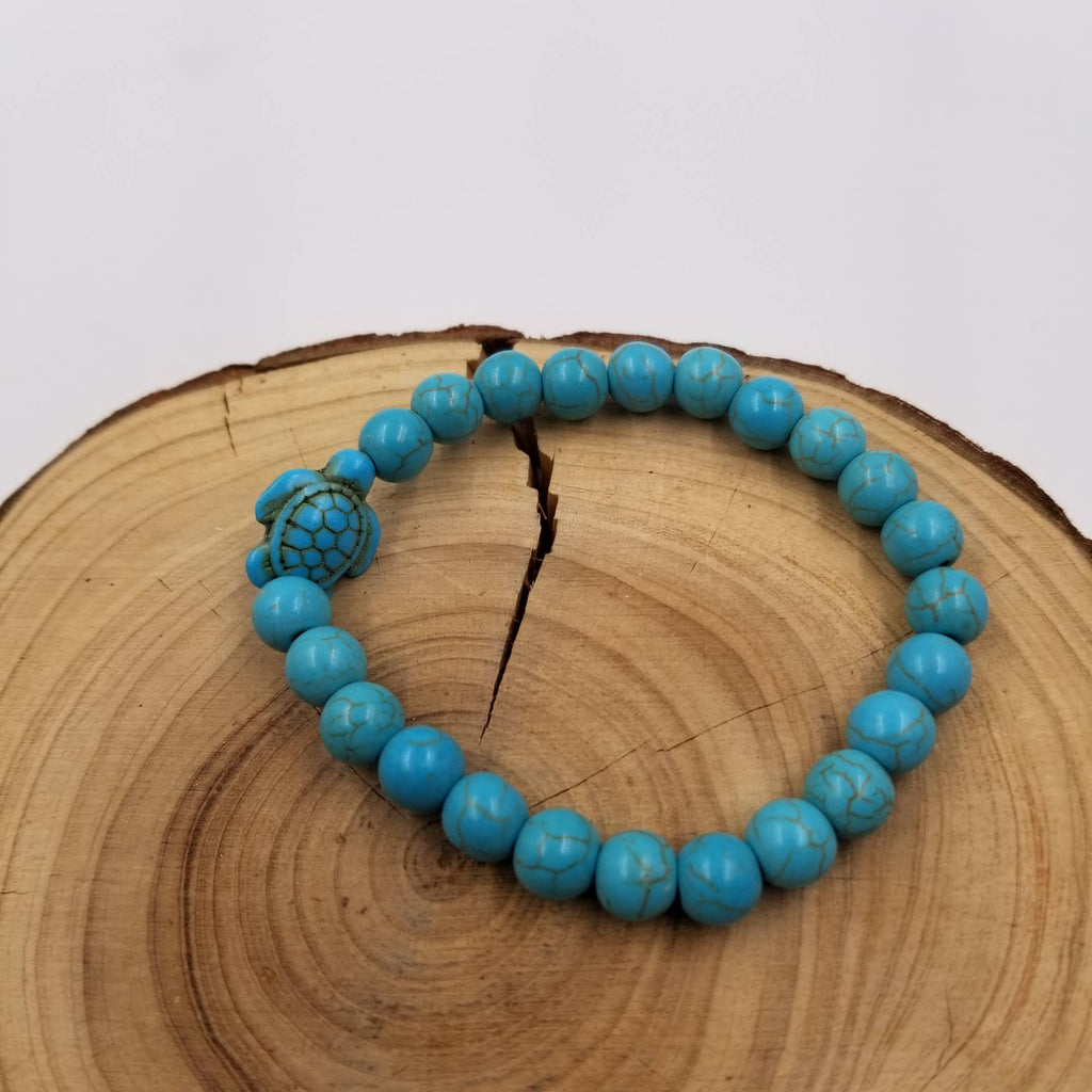 Lucky Turtle Turquoise Bracelet with Card