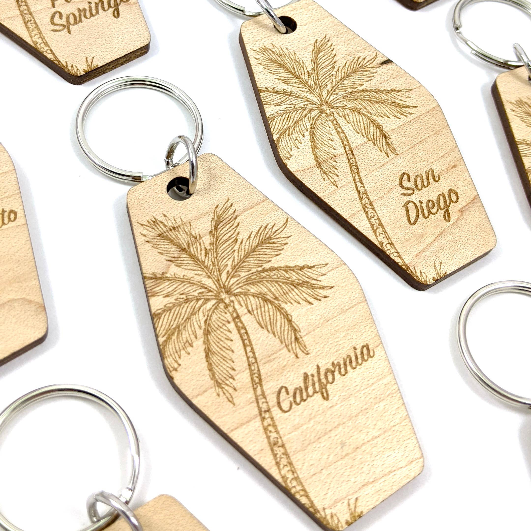 Custom Palm Tree Keychains