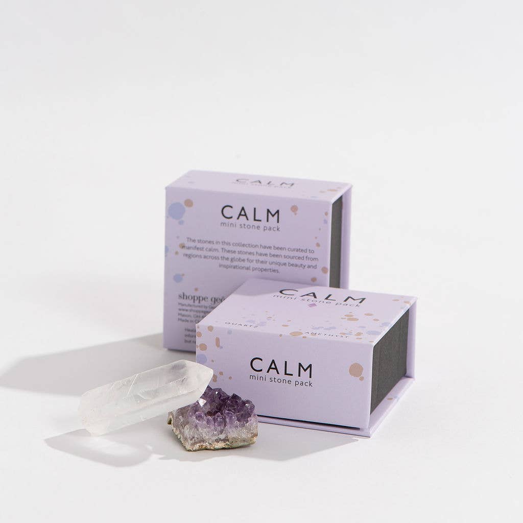 Calm Mini Crystal Pack Stocking Stuffer - Amethyst