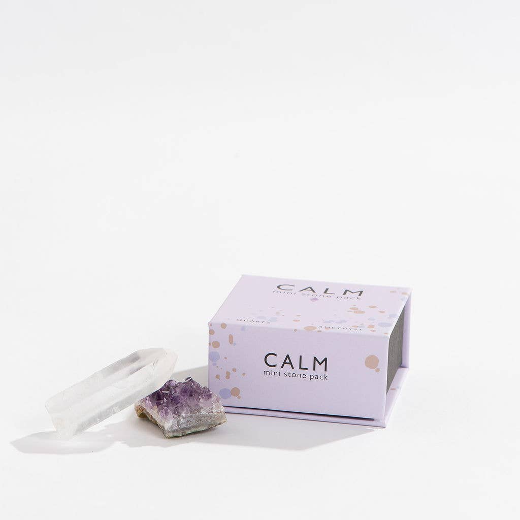 Calm Mini Crystal Pack Stocking Stuffer - Amethyst