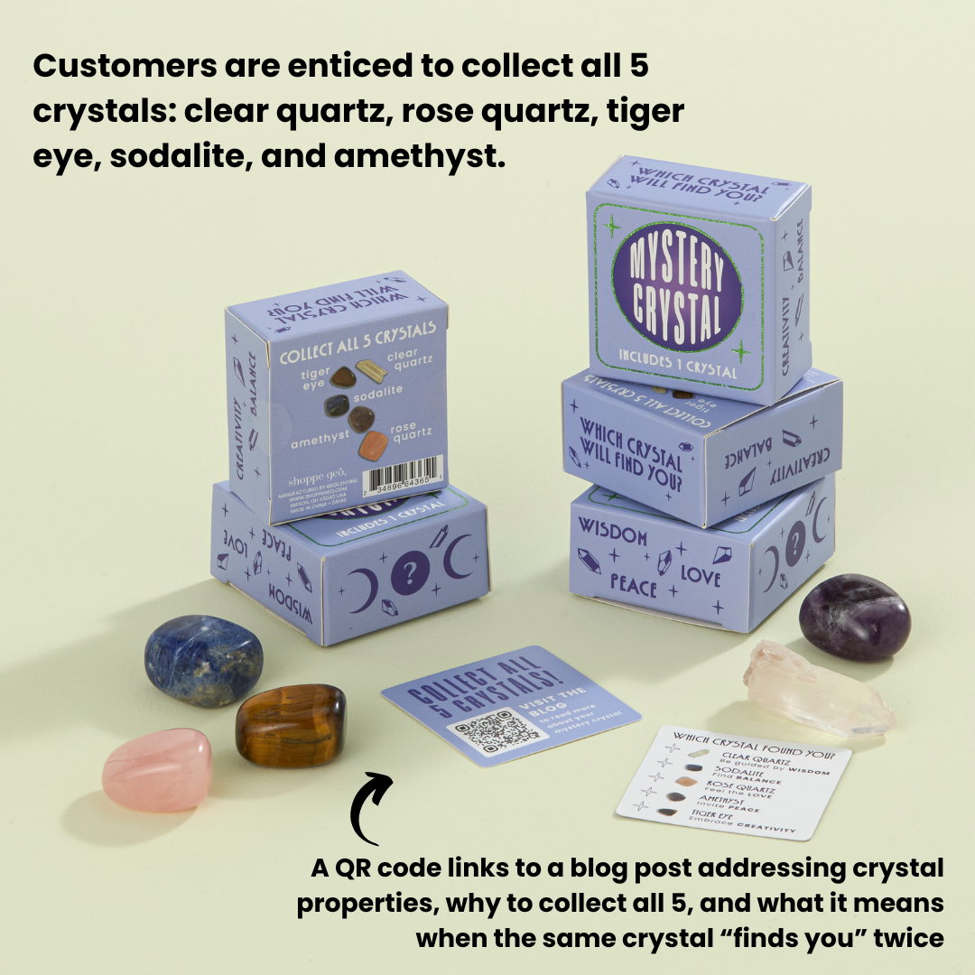 Mystery Crystal Blind Box Stocking Stuffer Assortment