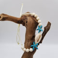 Natural Starfish Shell Turquoise Bracelet