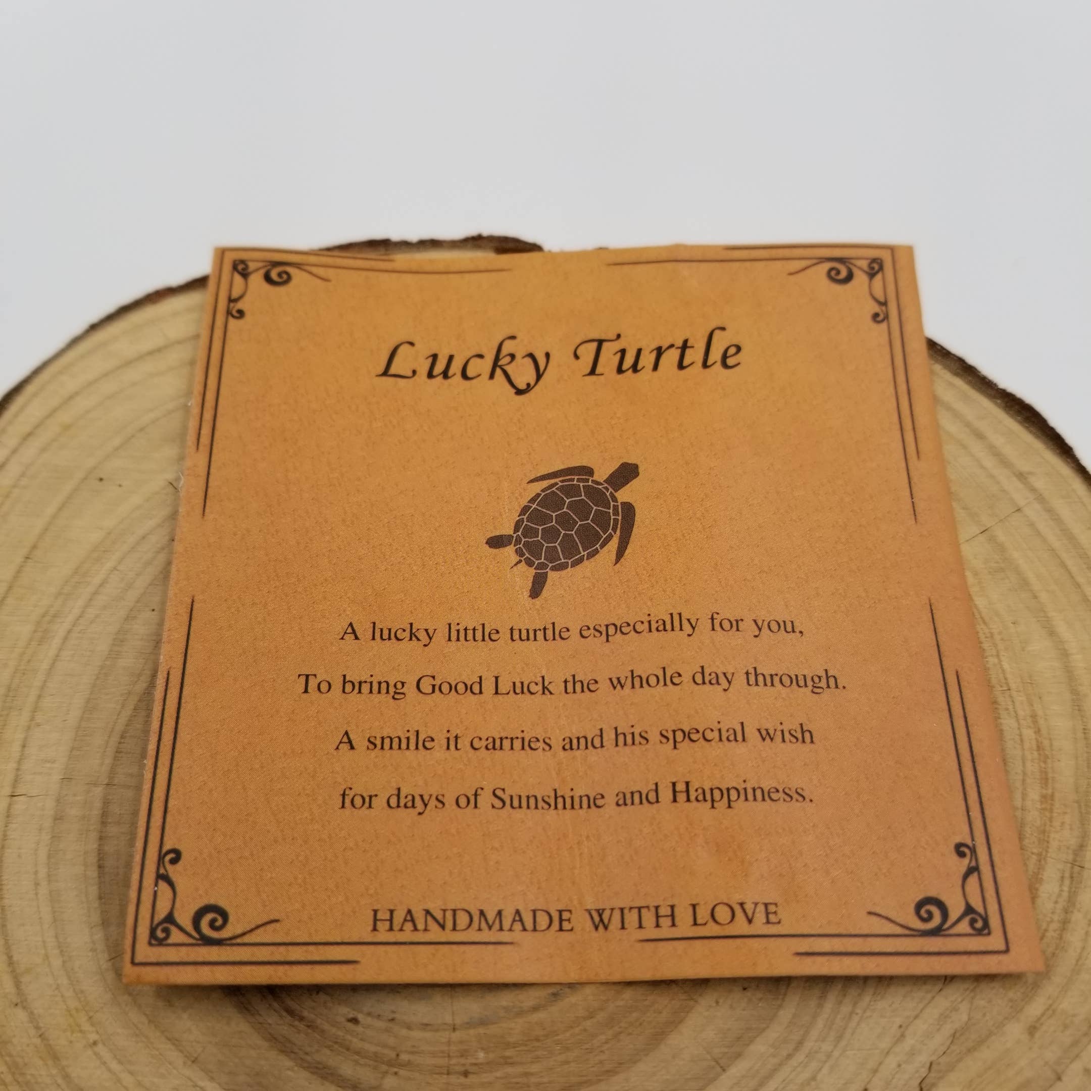 Lucky Turtle Turquoise Bracelet with Card