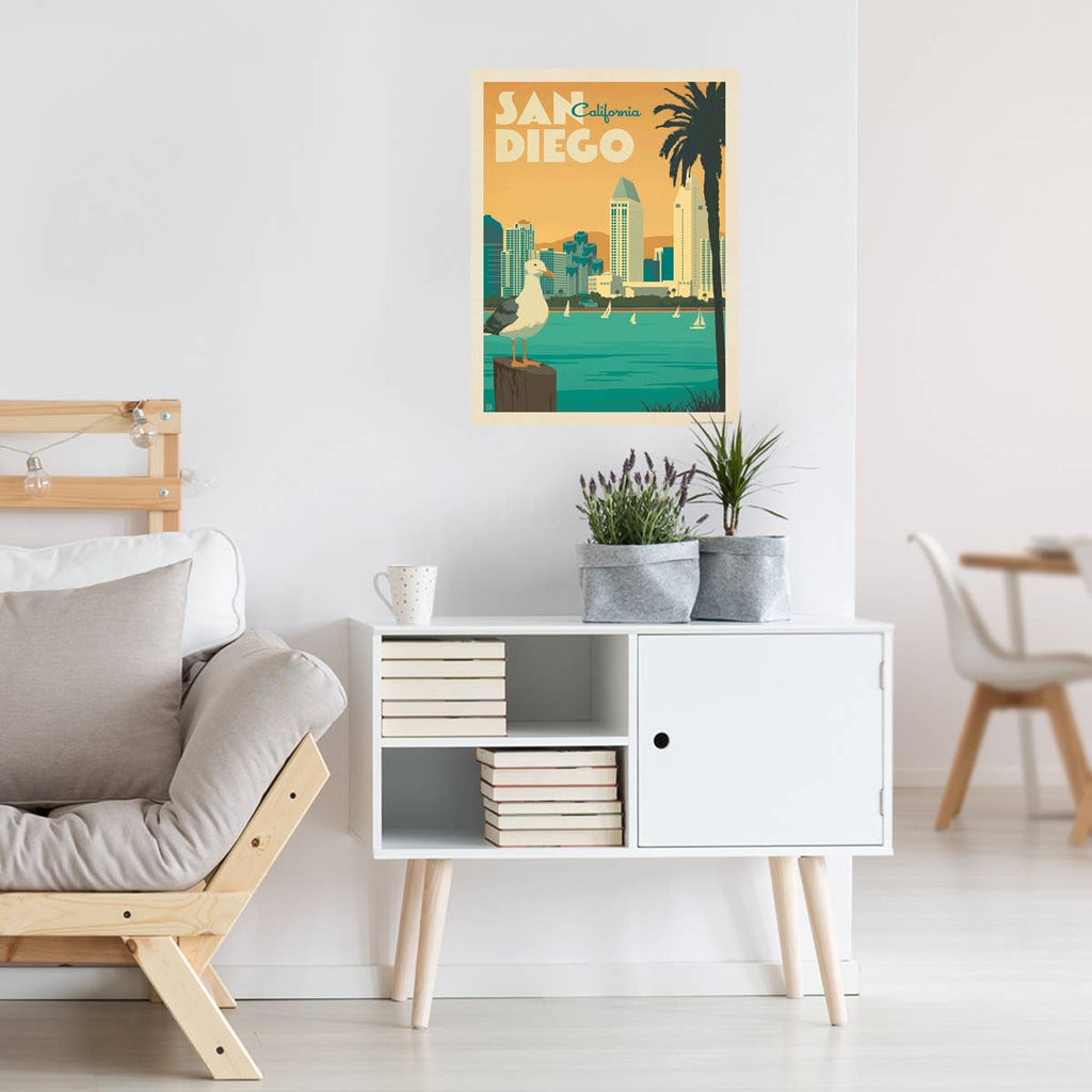 San Diego California Wall Decal Peel & Stick Decor