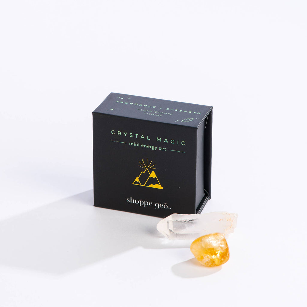 Abundance + Strength Mini Crystal Stocking Stuffer - Citrine