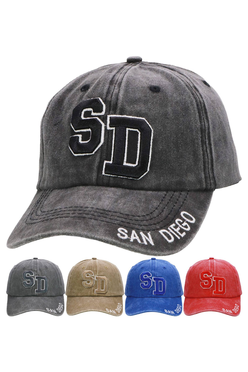 San Diego Unstructured Cotton Baseball Cap