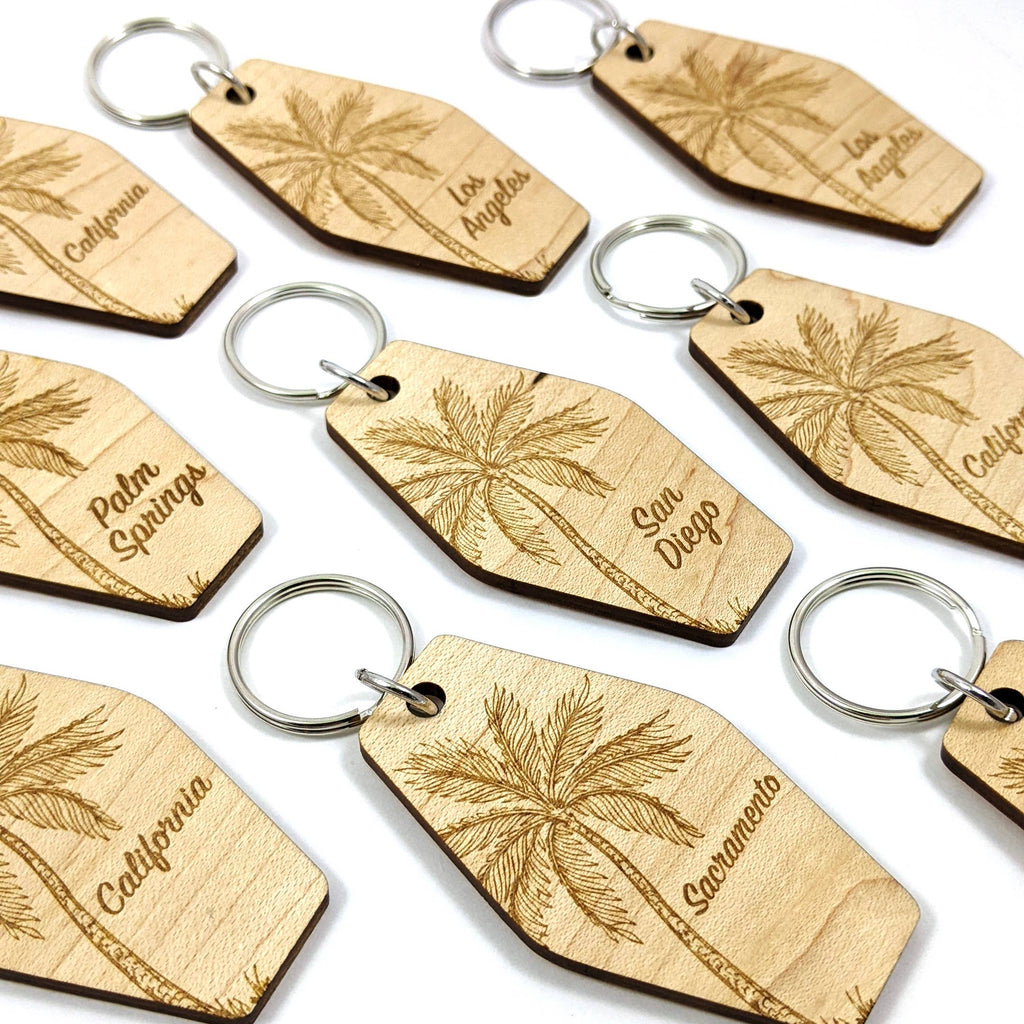 Custom Palm Tree Keychains