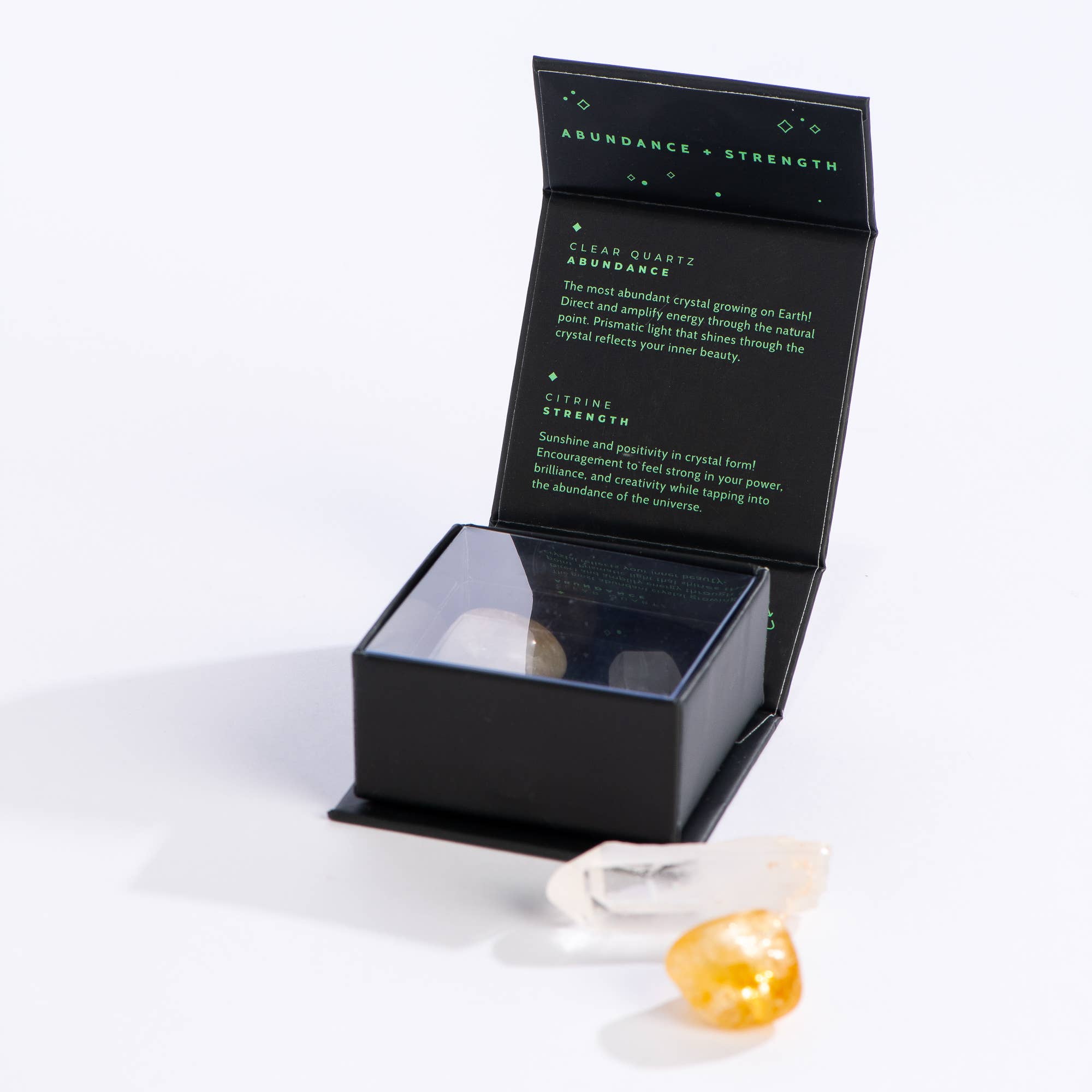 Abundance + Strength Mini Crystal Stocking Stuffer - Citrine