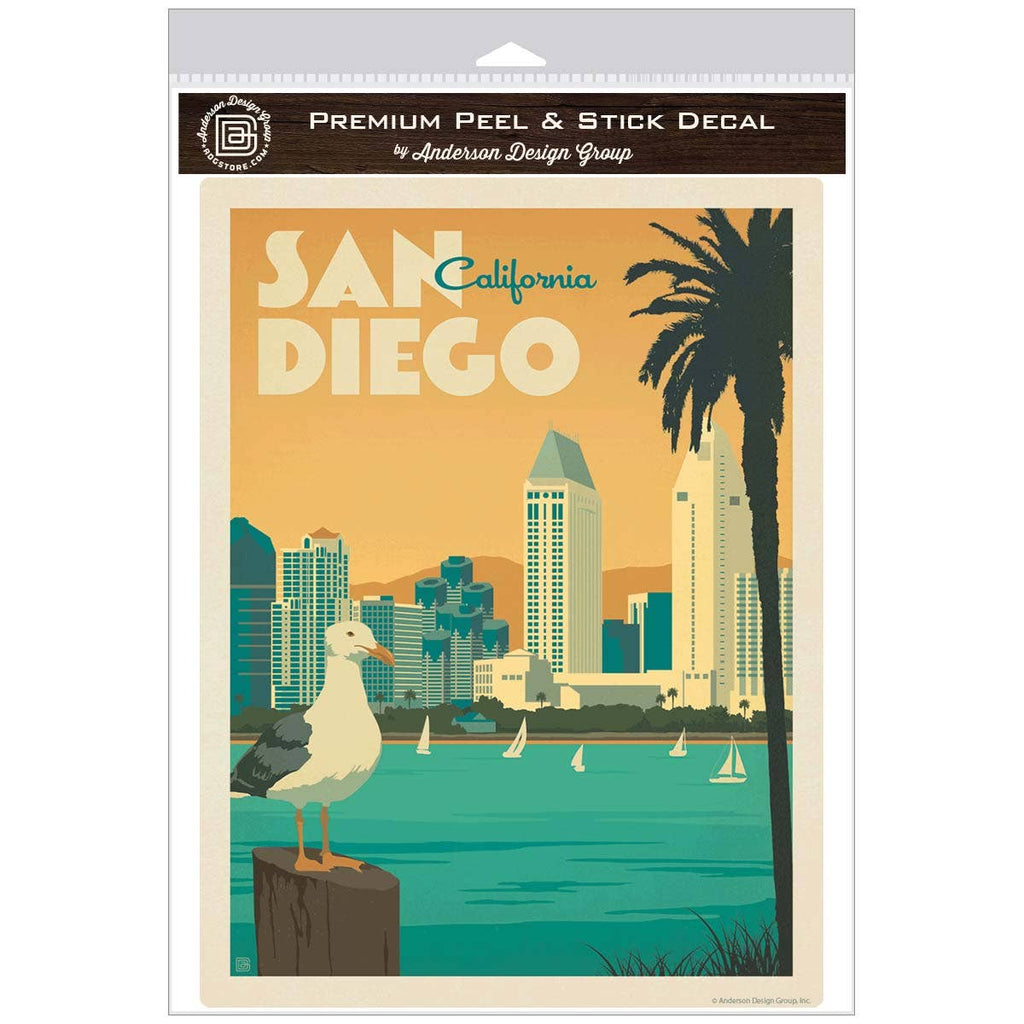 San Diego California Wall Decal Peel & Stick Decor